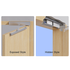 Hệ thống cửa tự động mở đóng êm ái, tiết kiệm năng lượng, tải trọng 150kg, cửa kính tự động xoay âm tường, kèm điều khiển từ xa - Product Image 4