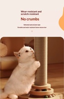 Planche à gratter pour chat en panneau de densité/panneau de fibres, arbre à chat intégré résistant à l'usure et aux rayures