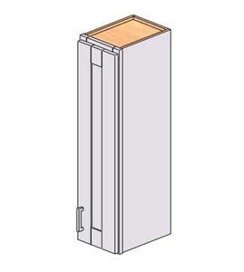 Mobile da Cucina Bianco Stile Shaker Sunique Sydney 9x36x12 Pollici, 1 Anta 2 Ripiani, Moderno in MDF - Product Image 1
