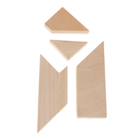 Mainan Puzzle Bentuk T Kayu Beech Mainan Asah Otak Permainan Keluarga Gaya Tangram untuk Anak-anak Hadiah Anak-anak