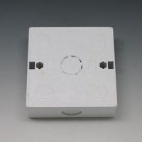 Royaume-Uni support de montage en plastique 86 type pvc abs interrupteurs muraux électriques prise boîtier en plastique boîte de jonction prise 86x86 3X3