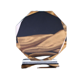 Diamond Impress Crystal Award Clear Trophy Medalla de vidrio impresa UV para ferias comerciales y bienvenidas - Product Image 3