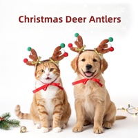 Serre-tête de Noël personnalisé avec logo pour animaux de compagnie, en gros, avec bois de cerf, accessoires de tête pour chats et chiens, bois de renne festifs, costume de chiot, fournitures en vrac