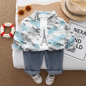 Vêtements pour bébé garçon PSJ-NPF, vêtements décontractés pour enfants, ensemble trois pièces à manches longues pour enfants - Product Image 5