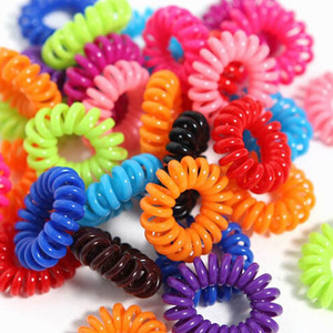 Accesorios para el cabello más vendidos: ligas para el cabello tipo cable telefónico, ligas para el cabello tipo banda telefónica, ligas para el cabello básicas, accesorios coreanos al por mayor. - Product Image 4