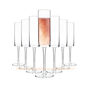 Glass Glasses Plastic 6oz Clear Square Acrylic Wine Glass Crystal Glassware Champagne Glasses Flutes Goblet Wine Glasses Plastic Goblets