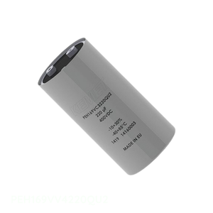Distribuidor Autorizado, Condensador de Montaje en Chasis PEH169VV4220QU2, 2.2 mF, CAP ALUM SCREW TERM 105C - Product Image 1