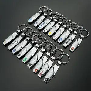 Wholesale Leather Various Car Branded Metal Car Keychains