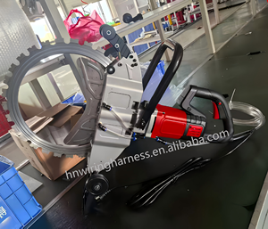Scie à anneau électrique 220V pour béton, moteur en cuivre pur, coupe plongeante <span class=keywords><strong>sans</strong></span> surcoupe, profondeur de coupe maximale pour la découpe d'angles de blocs de pierre - Product Image 5
