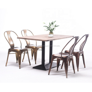 (SP-CT679) venta al por mayor <span class=keywords><strong>vintage</strong></span> Silla de metal de mesa y silla muebles para restaurante - Product Image 1