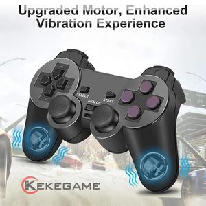 INNO Wireless 2.4GHz Gamepad <b>Controller</b> for <b>PS2</b>/PS1 with Dual Vibration Shock ABS+PC Material USB PC Game Console - Product Image 3