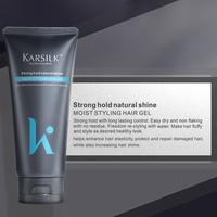 OEM marque professionnelle de gel ferme à base d'eau tenue forte cire de contrôle des pointes pommade coiffante pour homme