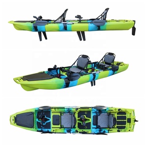 Thuyền Kayak câu cá mô-đun hai chỗ ngồi 14FT dành cho 2 người, kiểu ngồi trên, chất liệu PE, có chứng nhận CE - Product Image 1