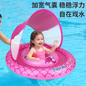 สระว่ายน้ำเด็ก SwimBobo พร้อมหลังคาทรงกลมลายเงือก สำหรับเด็กอายุ 6-24 เดือน - Product Image 2