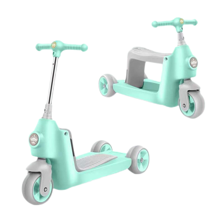 2022 новый дизайн, многофункциональный, 2 в 1, доступный для того, чтобы ваши дети 3-колёсный детский c площадкой для стояние и широкими для езды на велосипеде с деревянным сиденьем каталки Детский самокат