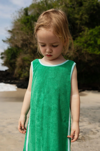 Vestito in Spugna per Bambina, Vendita Calda, <span class=keywords><strong>Primavera</strong></span> e Autunno, Abito Senza Maniche con Blocchi di Colore e Spalline - Product Image 2