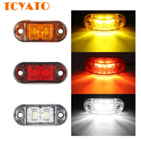 Ampoules LED TCYATO pour voitures, feux de signalisation à diode 12V/24V, accessoire pour camion, feux de gabarit latéraux de remorque, forme ovale