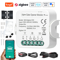 Module de commande intelligent pour ouvre-porte de garage Tuya Zigbee, télécommande vocale, compatible avec Alexa et Google Home Assistant