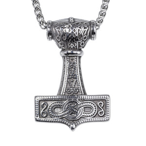yunnique <b>Elephant</b> Head Pendant Stainless Steel Men's Necklace Punk Style Relief Design Animal Zodiac Jewelry <b>Gift</b> - Product Image 3