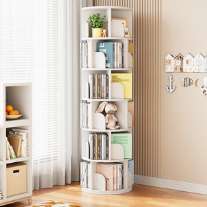 Estantería Giratoria de 360 Grados, Moderna y Minimalista, de <span class=keywords><strong>Madera</strong></span>, para Libros Infantiles, Librería para Estudiantes - Product Image 2