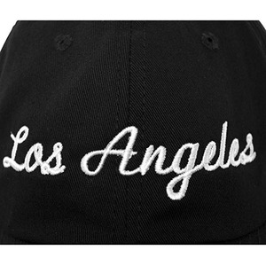 Casquette de baseball en coton noir à 6 panneaux, personnalisable avec broderie, pour hommes et femmes, style Los Angeles, vente en gros - Product Image 4