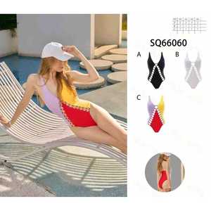 Costume da bagno intero taglie forti con controllo pancia, modello conservativo, monokini, taglie 44 46 48 50 52 54 56 - Product Image 1