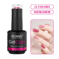 Vernis à ongles en gel UV classique RONIKI, longue tenue, anti-décoloration, gel de manucure, logo personnalisé, vente en gros mondiale, approvisionnement en vrac