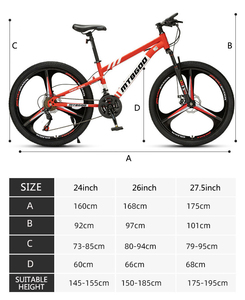 <span class=keywords><strong>Bicicleta</strong></span> de Montaña con Cuadro de Acero de 26 Pulgadas, Frenos de Disco Hidráulicos, 21 Velocidades, para Adultos, Todoterreno, <span class=keywords><strong>Cross</strong></span> Country/All Mountain RS - Product Image 6