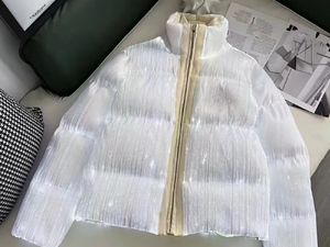 Sang Trọng Chất Lượng Cao Áo Khoác Mùa Đông Mới Thiết Kế LED Sáng Vài Của Puffer Puffer Áo Khoác - Product Image 4