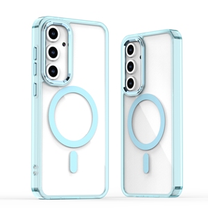 Funda de teléfono magnética transparente a prueba de golpes para Samsung Galaxy S25 24 <span class=keywords><strong>23</strong></span> Ultra/<span class=keywords><strong>23</strong></span> 24 Fe Pc Tpu Material funda de teléfono móvil - Product Image 1