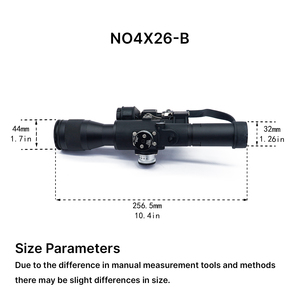 Lunette de chasse en aluminium BANGBANG pour l'observation de la faune, modèle GQ No4x26-B, légère et étanche - Product Image 4