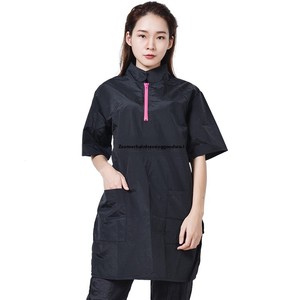 לשים דפוס משלך חולצת שחור להתאמה אישית לוגו חולצת שחור zip הקדמי צמרות פרווה עמיד למים חליפת טיפוח נשים לגברים - Product Image 6