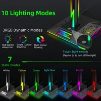 Support pour casque avec lumières RVB et ports USB de type C, support pour casque de jeu pour tous les casques, accessoires de jeu pour PC, bureau