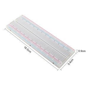 Placa de conexión experimental de 830 orificios, placa de pruebas de línea roja y azul, módulos y <span class=keywords><strong>kits</strong></span> electrónicos de 165*55*10mm - Product Image 3