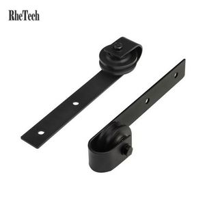 WEKIS Sistema de Rieles para Puertas Correderas de Granero de 6.6 Pies, Moderno, de Acero y Latón, para Colgar Madera, Duradero, Insonorizado, para Separar Espacios - Product Image 3