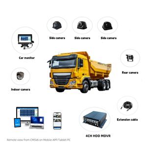 시미테크 4G GPS AHD 미니 MDVR 1080p SD 카드 저장 4채널 주차 장치 트레일러 모니터링 시스템 차량 블랙박스 비디오 레코더 - Product Image 5