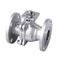 2 3Pcs Katup Bola Flens Baja Karbon Stainless Steel 4 inci 304 316l Manual Asme 150lb Kelas 300 Api