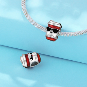 <b>Cute</b> coffee cup beaded DIY <b>bracelet</b>, unique and high-end accessory, perfect for a girl's birthday gift - Product Image 5