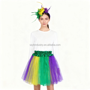 <span class=keywords><strong>Jupe</strong></span> <span class=keywords><strong>tutu</strong></span> superposée à paillettes pour femmes, <span class=keywords><strong>jupe</strong></span> <span class=keywords><strong>tutu</strong></span> élastique pour adultes pour le <span class=keywords><strong>carnaval</strong></span> de Mardi Gras, costume de fête - Product Image 3