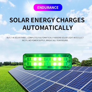 New <span class=keywords><strong>6V</strong></span> năng lượng mặt trời an ninh <span class=keywords><strong>LED</strong></span> nhấp nháy đèn xe không thấm nước đêm lái xe an toàn đường xây dựng dấu hiệu cho xây dựng đường bộ - Product Image 3