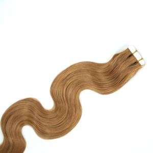 Wholesale 50g <b>Body</b> Wave 27 Tape Cuticle Aligned Remy Vietnamese <b>Hair</b> Hony Blonde <b>Hair</b> Extensions Machine Double Weft Permed - Product Image 3