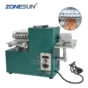 ZONESUN V04 Leather Strip Belt Strap Cutting Machine with Edge Folding Tool Handmade Leathercraft Cutting Machine