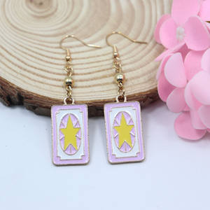 Dibujos animados moda 12 diseño Anime periférico tarjeta <span class=keywords><strong>Captor</strong></span> <span class=keywords><strong>Sakura</strong></span> pendientes - Product Image 3