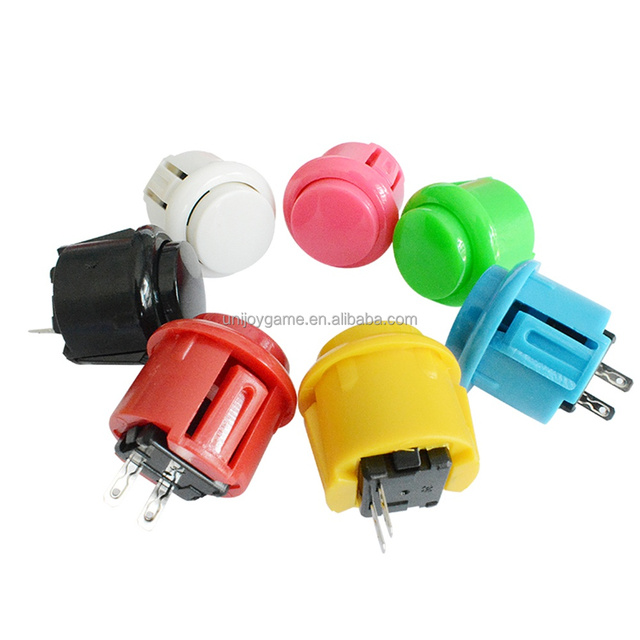 DIY Arcade Button Plastic Coinless 24mm Push Button in English Language
