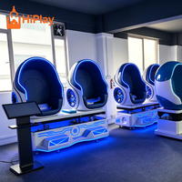 Simulateur de cinéma VR 9D Hiplay, chaise individuelle en acier inoxydable, équipement d'arcade de réalité virtuelle japonaise, manège de réalité virtuelle