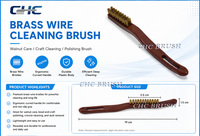 mini brosse métallique en laiton, décapant de rouille industriel, nettoyeur de barbecue, brosse d'entretien pour noix et bodhi