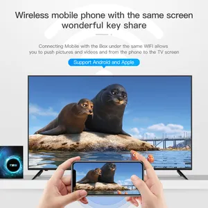 Wseelaser mới Vội Vã 1x10 100Mbps T95 Android thông minh TV Box