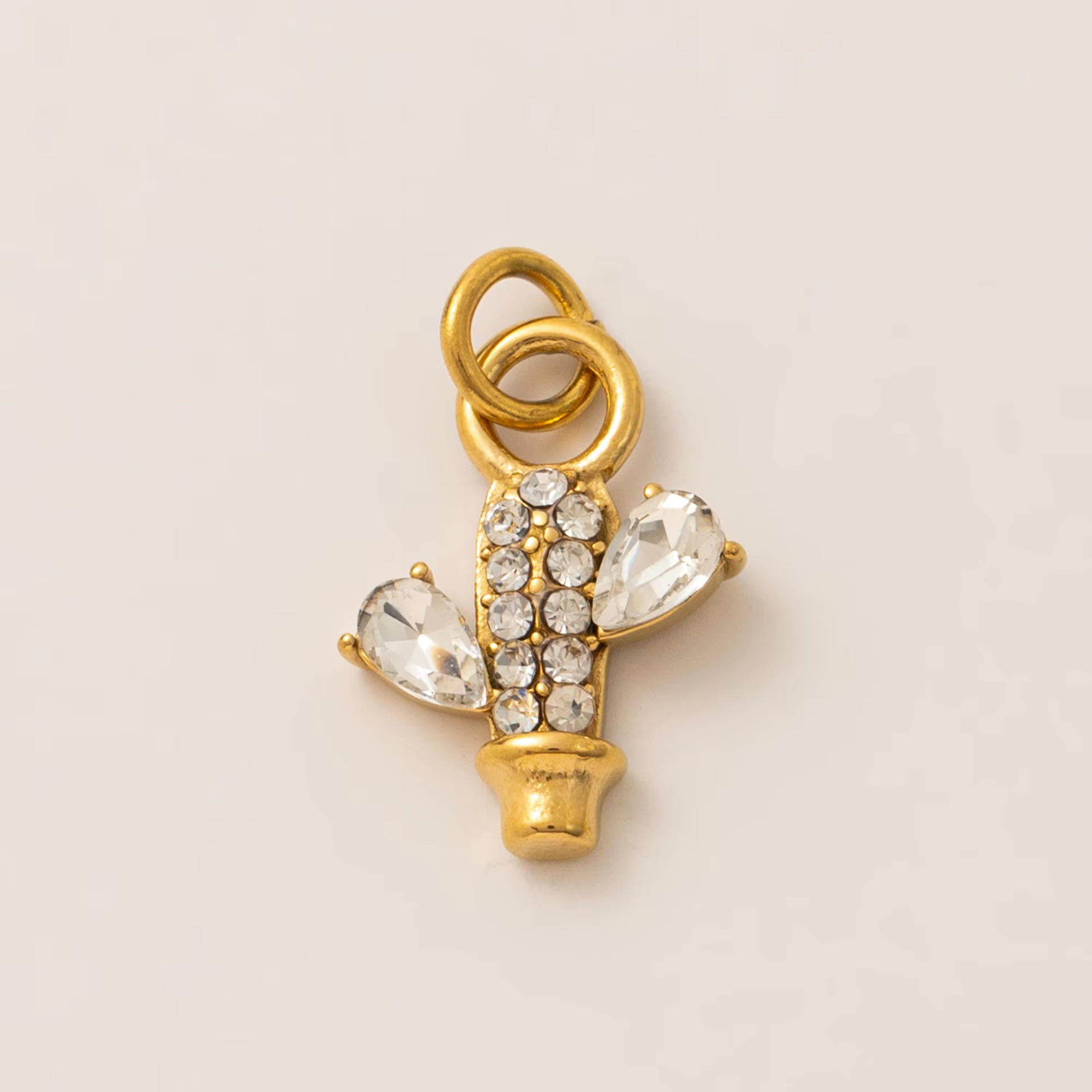 จี้ต้นกระบองเพชรคริสตัล