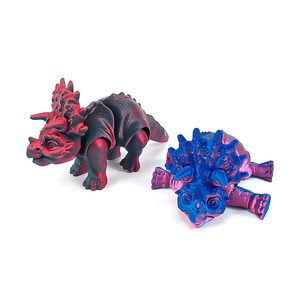 Giocattolo Dinosauro Triceratopo Stampato in 3D con Articolazioni Mobili, Simulazione Divertente del Personaggio di Frozen, Regalo per Bambini - Product Image 6