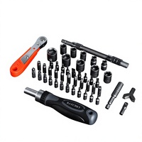 Kit de tournevis à cliquet 48-en-1 multifonctionnel pour réparation manuelle, ensemble d'outils à main pour l'entretien domestique